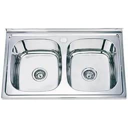 Мойка кухонная ZERIX Z8050D-08-180E satin (ZM0569)