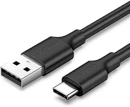Кабель Ugreen US287 USB 2.0 to USB Type-C Cable Nickel Plating 3A 3 м Black (60826)