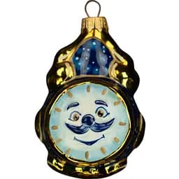 Елочное украшение Різдвяні історії Звездные часы стекло (4820001155198)