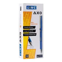 Набір ручка кулькова/масляна AXO, синя, 1.0 мм, LINC, 12 шт., 412082