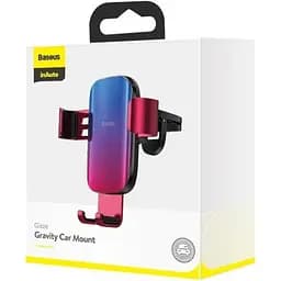 Автомобільний утримувач холдер Baseus Glaze Gravity Car SUYL-LG09 Red - мініатюра 4