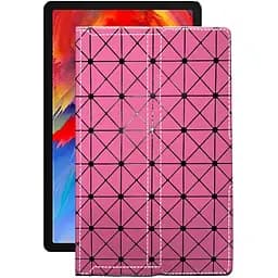 Чехол StatusCASE из экокожи для планшета Lenovo Pad Plus 2021 Розовый ромб
