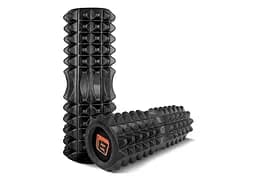 Масажний ролик EasyFit Solid Roller v.1.2s 33х13 см чорний (EF-2052-BK) - мініатюра 2