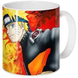 Кухоль GeekLand Наруто Naruto в полум'ї NA.02.054 330 мл білий