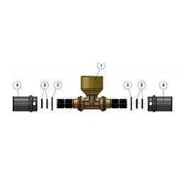 Трійник із внутрішньою різьбою прес APE AP 132 16х1/2″х16 000001727 - мініатюра 3