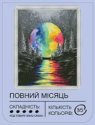 Набір з алмазною мозаїкою "Повний місяць" 40*50 см,  IDEA2-CK6561, ТМ "99IDEAS" - мініатюра 2
