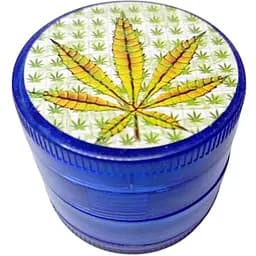 Гриндер для подрібнення тютюну Ashtray HL-176 Коноплі Blue (10854)