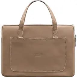 Чохол для ноутбука BlankNote Шкіряний з ручками 13 дюймів Світло-бежевий