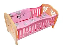 Кроватка для кукол с набором постельного белья, Технок, 4494
