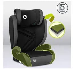 Автокрісло Lionelo Hugo I-Size Black Grey, 15-36 кг, сіре (LO-HUGO I-SIZE BLACK GREY) - мініатюра 10
