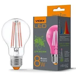 Лампочка Videx Filament A60FF 08W E27 1200K (VL-A60FF-08271) - мініатюра 2