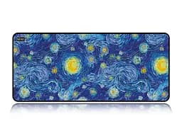 Великий килимок для мишки WorkPlaceShop ART Ван Гог Зоряна ніч 700 x 300 мм