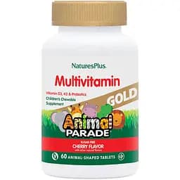 Мультивітаміни для дітей Nature's Plus Animal Parade Gold зі смаком вишні 60 таблеток (NTP29931)