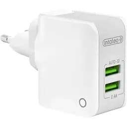 Сетевое зарядное устройство Intaleo TCA242 (2USB, 2.4A) White (1283126477492)