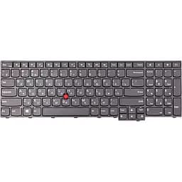 Клавіатура для ноутбука Lenovo ThinkPad L560, чорна, чорний фрейм