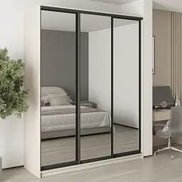 Шкаф-купе трехдверный MebelStar Стандарт BG 3 Зеркала 190x45x240 см Кашемир (MBS-8797)