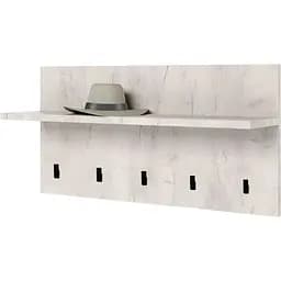 Вішалка на стіну Еверест Соната 800, 80х40 см дуб крафт білий (EVR-2729)