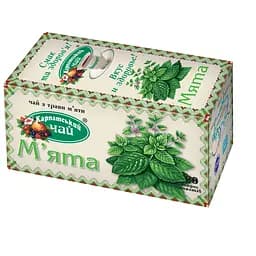 Чай Карпатський чай Мята, в пакетиках, 20 шт. (49932)