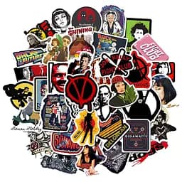 Стікерпак Фільми Класичні Набір наклейок GeekLand Classic movies 50 штук