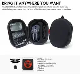 Игровая мышь Fantech X UX-2 RAPTOR PixArt 3360, 250IPS, 50G, 1200DPI Black - мініатюра 12