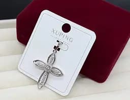 Хрестик медичне золото Xuping біжутерія підвіска хрест біжутерія на ланцюжок для жінок під срібло