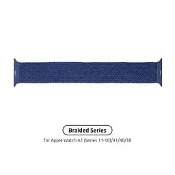 Ремінець ArmorStandart Braided Solo Loop для Apple Watch 42 (Series 11-10)/41/40/38 Atlantic Blue Size 4 (132 mm) (ARM58067)