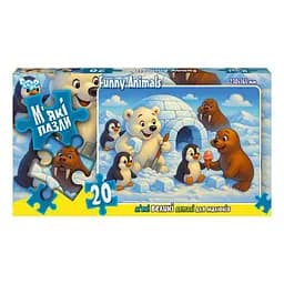 Дитячі м'які пазли Funny Animals S20-10-15, 20 елементів