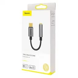 Перехідник адаптер Baseus Type-C Male to 3.5 mm Female Adapter L54 CATL54-0G Deep Grey - мініатюра 3
