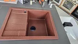 Кухонна мийка Adamant NOVAK terra-cotta 850x500x240 мм, з крилом 85 см - мініатюра 3