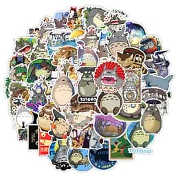 Стікерпак Набір наклейок GeekLand Роботи Хаяо Міядзакі Тоторо Hayao Miyazaki 50 штук