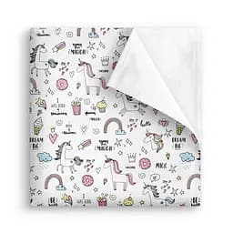 Пелюшка багаторазова Cosas непромокаюча Unicorn Sweet 100x140 см, блакитна - мініатюра 2