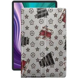 Чехол StatusCASE из экокожи для планшета Lenovo Pad Pro 2021 Луи-Витон-белый