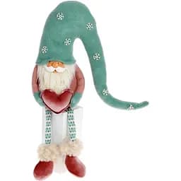 Мягкая игрушка BonaDi Сидячий Гномик с сердцем 15х14х30/51 см (000265435)
