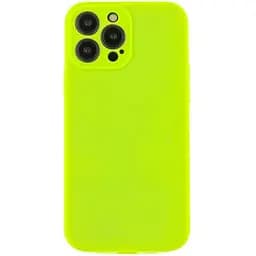 Чохол Silicone Case із захистом камери Full Apple iPhone 13 Pro Max Shiny Green