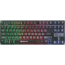 Клавиатура REAL-EL Gaming 8710 TKL Backlit USB black (EL123100030)