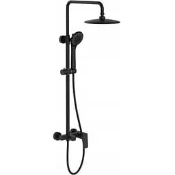 Душова система Rea Roger black mat чорний матовий з виливом REA-P8003, Чорний матовий