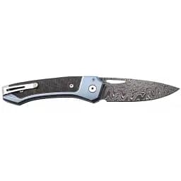 Ніж Lionsteel Twain Damascus Titanium Carbon Fiber Blue - мініатюра 2