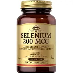 Селен Solgar Selenium 200 мкг 100 таблеток
