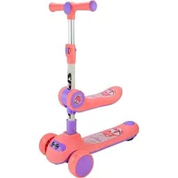 Самокат детский Bambi 3-х колесный 3 в 1 SC2422 (Pink) светящиеся колеса розовый