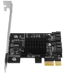 Контроллер Dynamode PCI-E to 2 х SATA III (6 Гбит/сек), 2 внутр. канала, чипсет Marvell 88SE91XX