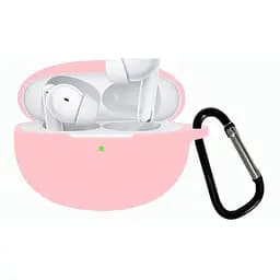 Чохол-накладка DK Silicone Candy Friendly з карабіном для Oppo Enco Free 2/2i (pink)