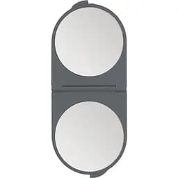 Дзеркало кишенькове Titania двостороннє 14x6 см сіре (1545 L сіре)