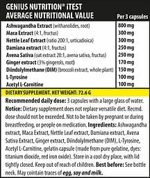 Бустер тестостерону Genius Nutrition iTest 90 капсул - мініатюра 2