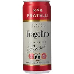 Напій винний Fratelli Fragolino Rosso червоний напівсолодкий слабоалкогольний ігристий 6-6.9% 0.33 л (828586)