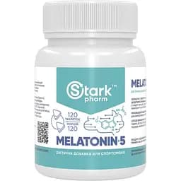 Мелатонін Stark Pharm Melatonin 5 мг 120 таблеток (100-61-9851471-20)