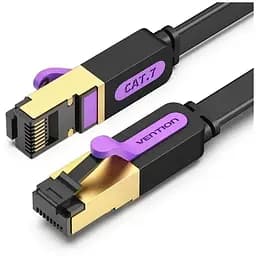 Патч-корд 1.5м FTP cat 7 RJ-45 black Vention (ICABG)