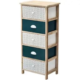 Комод дерев'яний Chomik Hans на 5 шухляд смарагдовий