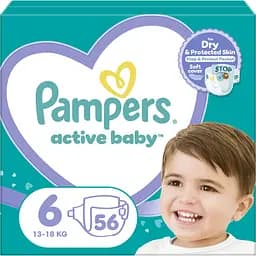 Набор подгузников Pampers Active Baby 6 (13-18 кг) 56 шт.