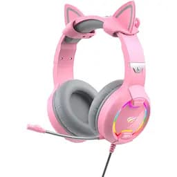 Наушники игровые с микрофоном Havit HV-H2233d Cat pink (HV-H2233d)
