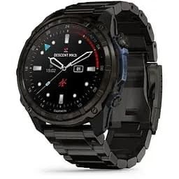 Смарт-годинник Garmin Descent Mk3i 51 мм корпус сірий карбон титановий DLC з титановим DLC браслетом